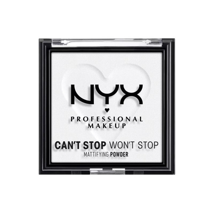 NYX PROF. MAKEUP Can\'t Stop Won\'t Stop Mattifying Pressed Powder - Translucent ryhmässä KAUNEUS JA TERVEYS / Meikit / Meikit Kasvot / Puuteri @ TP E-commerce Nordic AB (C10367)