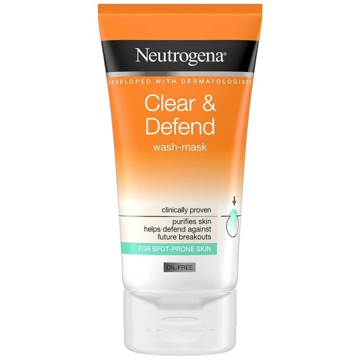 Neutrogena Clear & Defend Wash-Mask 150 ml ryhmässä KAUNEUS JA TERVEYS / Ihonhoito / Kasvot / Puhdistus @ TP E-commerce Nordic AB (C10407)