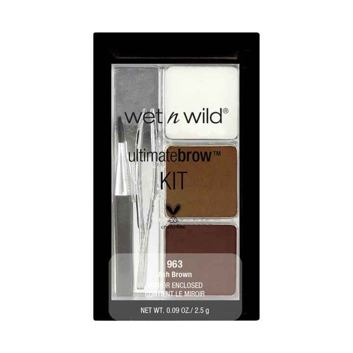 Wet n Wild Color Icon Brow Kit - Ash Brown 2,5g ryhmässä KAUNEUS JA TERVEYS / Meikit / Silmät ja kulmat / Kulmakitti @ TP E-commerce Nordic AB (C10595)