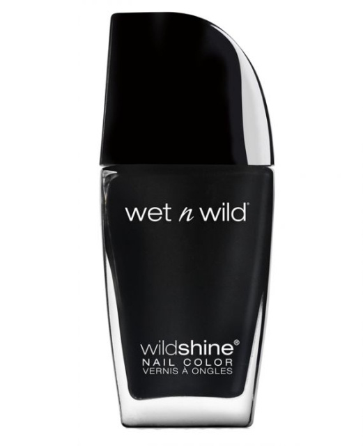 Wet n Wild Wild Shine Nail Color Black Créme ryhmässä KAUNEUS JA TERVEYS / Manikyyri/Pedikyyri / Kynsilakka @ TP E-commerce Nordic AB (C10602)