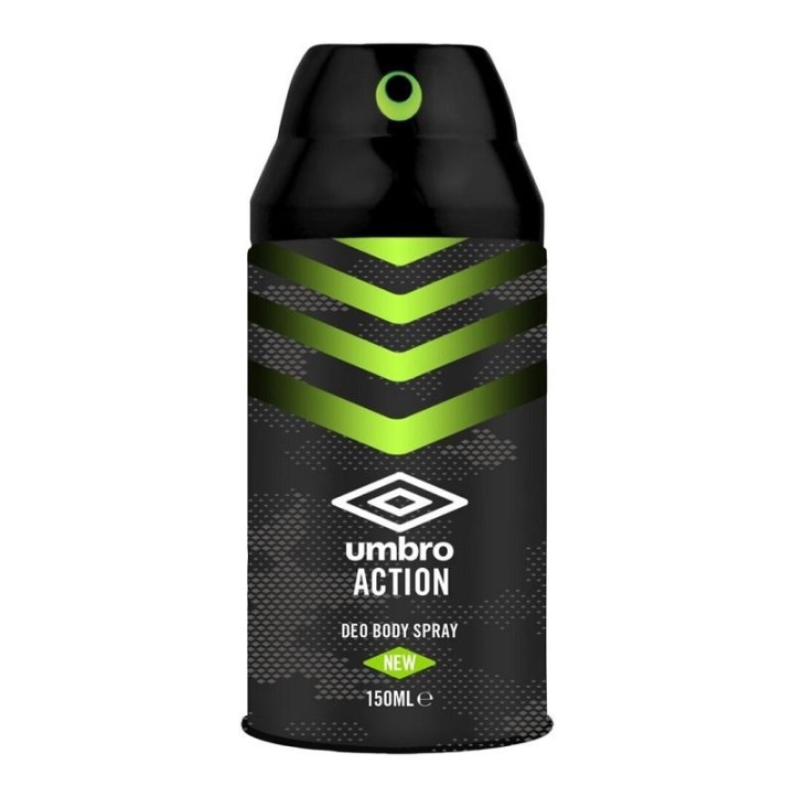 Umbro Action Deo Body Spray 150ml ryhmässä KAUNEUS JA TERVEYS / Ihonhoito / Kehon hoito / Kylpy- ja suihkugeelit @ TP E-commerce Nordic AB (C11035)