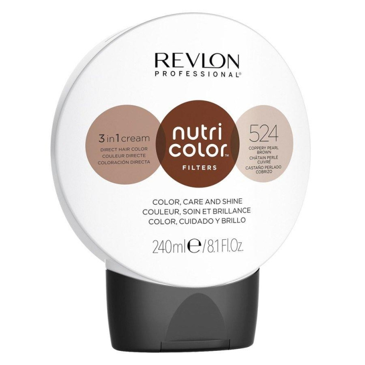 Revlon Nutri Color 524 Coppery Pearl Brown 240ml ryhmässä KAUNEUS JA TERVEYS / Hiukset &Stailaus / Hiustenhoito / Hiusnaamio @ TP E-commerce Nordic AB (C11076)