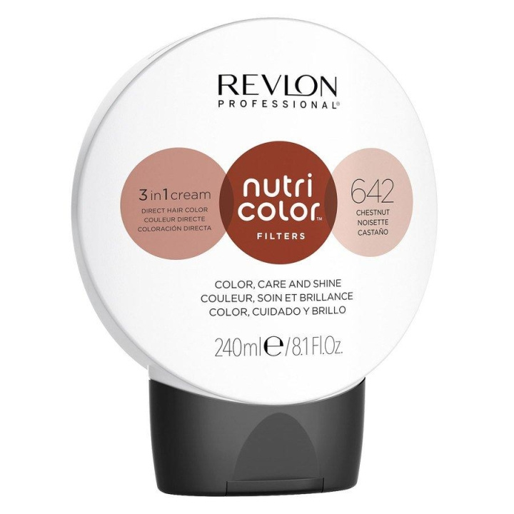 Revlon Nutri Color 642 Chestnut 240ml ryhmässä KAUNEUS JA TERVEYS / Hiukset &Stailaus / Hiustenhoito / Hiusnaamio @ TP E-commerce Nordic AB (C11077)