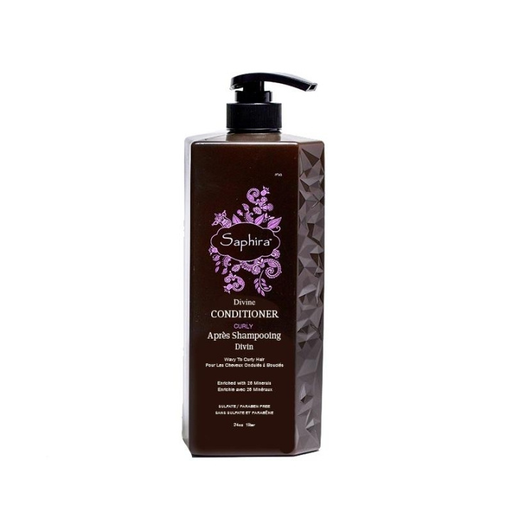 Saphira Curly Divine Conditioner 1000ml ryhmässä KAUNEUS JA TERVEYS / Hiukset &Stailaus / Hiustenhoito / Hoitoaine @ TP E-commerce Nordic AB (C11081)