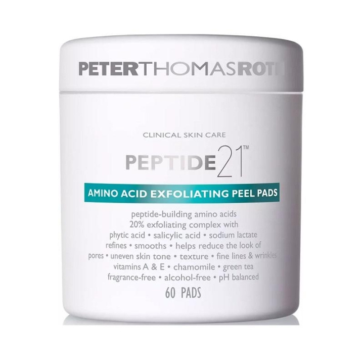 Peter Thomas Roth Peptide 21 Amino Acid Exfoliating Peel Pads 60pcs ryhmässä KAUNEUS JA TERVEYS / Ihonhoito / Kasvot / Kuorinta @ TP E-commerce Nordic AB (C11224)