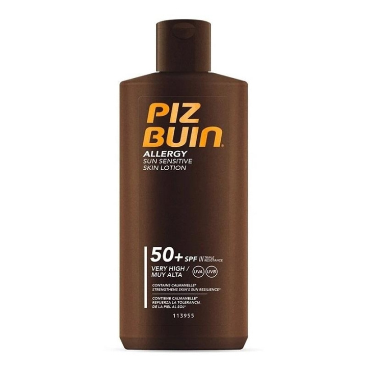 Piz Buin Allergy Sun Sensitive Skin Lotion SPF50 400ml ryhmässä KAUNEUS JA TERVEYS / Ihonhoito / Rusketus / Aurinkosuoja @ TP E-commerce Nordic AB (C11340)