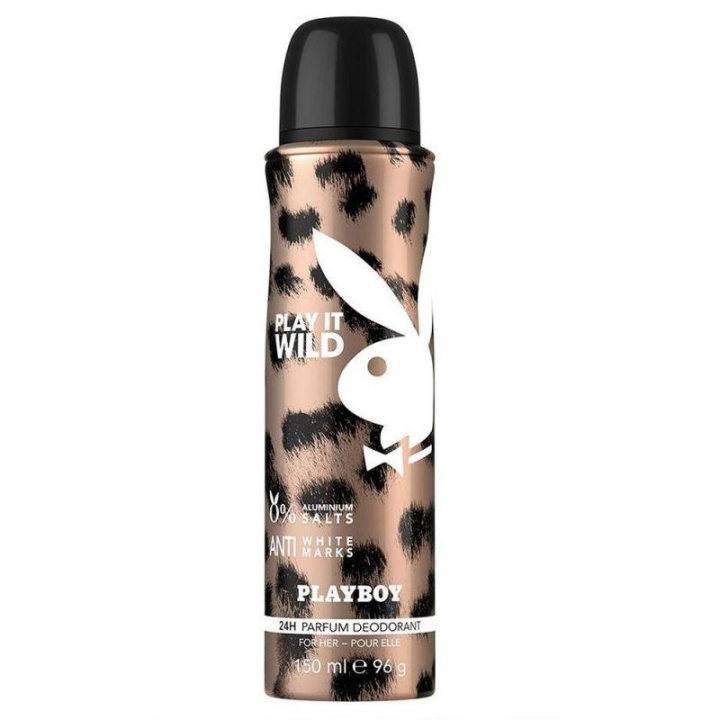 Playboy Play It Wild For Her Deo Spray 150ml ryhmässä KAUNEUS JA TERVEYS / Tuoksut & Parfyymit / Deodorantit / Naisten deodorantit @ TP E-commerce Nordic AB (C11436)