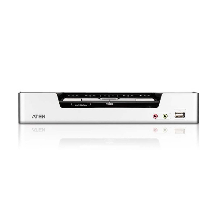 Aten CS1794 4-Väylä KVM Switch Musta ryhmässä TIETOKOONET & TARVIKKEET / Kaapelit & Sovittimet / Adapterit @ TP E-commerce Nordic AB (C11559)