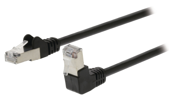 Valueline CAT5e SF / UTP Verkkokaapeli RJ45 (8P8C) Uros - RJ45 (8P8C) Uros 5.00 m Musta ryhmässä TIETOKOONET & TARVIKKEET / Kaapelit & Sovittimet / Verkko / Cat5e @ TP E-commerce Nordic AB (C11565)