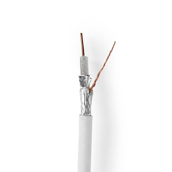 Nedis Koaksiaalikaapelikela | 4G/LTE suojattu | 75 Ohm | Kolminkertainen suojaus | ECA | 25.0 m | Antenni | PVC | Valkoinen | Pakkaus ryhmässä KODINELEKTRONIIKKA / Kaapelit & Sovittimet / Antennikaapelit & Tarvikkeet / Antenni johdot @ TP E-commerce Nordic AB (C11660)