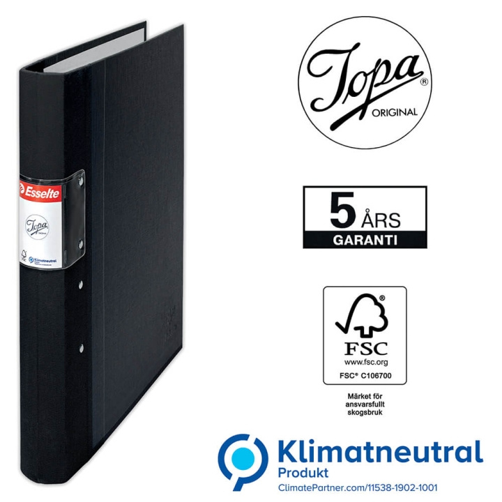 ESSELTE Pärm Jopa A4/40 Svart ryhmässä KOTI, TALOUS JA PUUTARHA / Toimistotuotteet / Muut @ TP E-commerce Nordic AB (C11766)