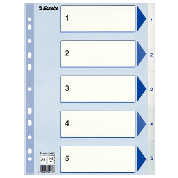 ESSELTE Register Non-Stop A4/1-5 ryhmässä KOTI, TALOUS JA PUUTARHA / Toimistotuotteet / Muut @ TP E-commerce Nordic AB (C11992)