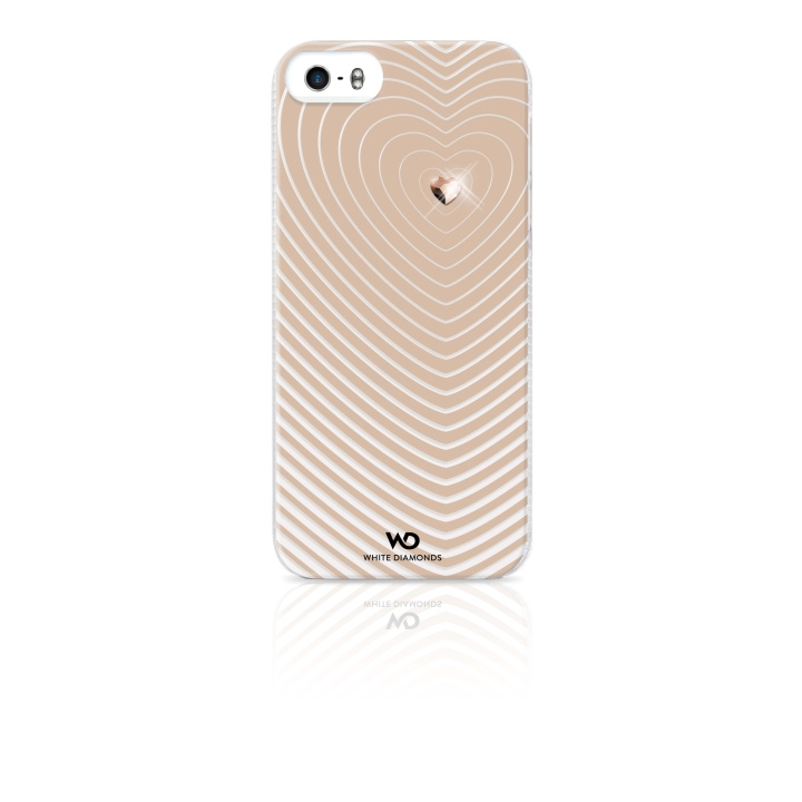 White Diamonds WHITE-DIAMONDS Skal iPhone 5/5s/SE Heartbeat Guld ryhmässä ÄLYPUHELIMET JA TABLETIT / Puhelimen suojakotelo / Apple / iPhone 5/5S/SE / Suoja @ TP E-commerce Nordic AB (C12095)