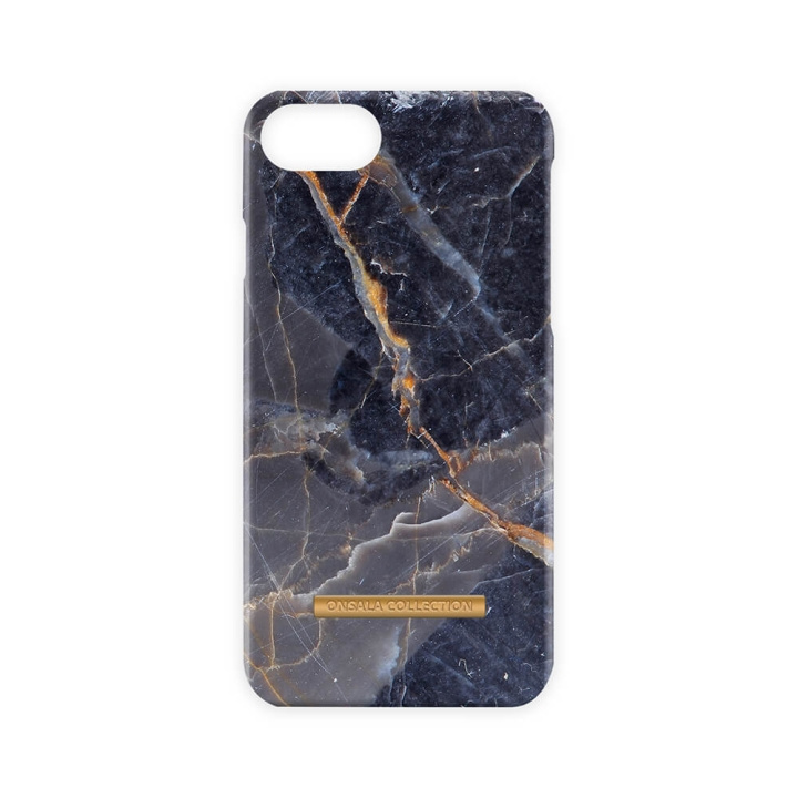 Onsala COLLECTION Mobilskal Shine Grey Marble iPhone 6/7/8/SE ryhmässä ÄLYPUHELIMET JA TABLETIT / Puhelimen suojakotelo / Apple / iPhone 8 / Kuoret @ TP E-commerce Nordic AB (C12104)