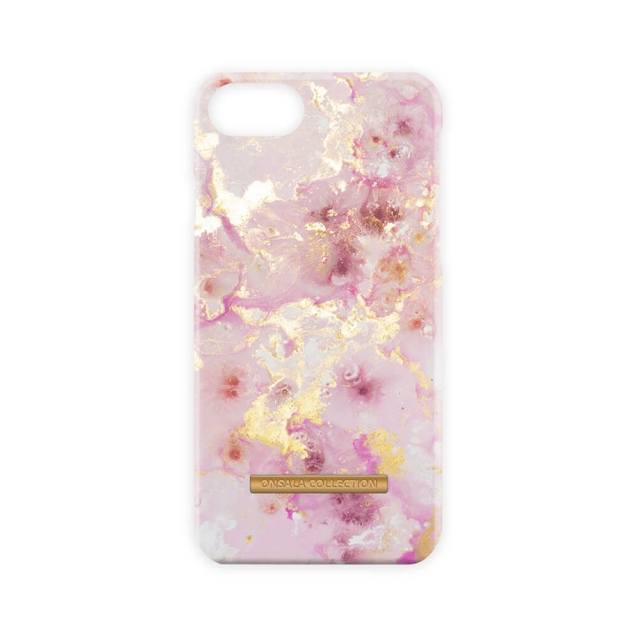 ONSALA COLLECTION Suojakuori Kiiltävä RoseGold Marble iPhone 6/7/8/SE ryhmässä ÄLYPUHELIMET JA TABLETIT / Puhelimen suojakotelo / Apple / iPhone 8 / Kuoret @ TP E-commerce Nordic AB (C12105)