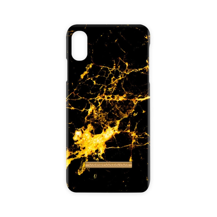 Onsala COLLECTION Mobilskal Shine Goldmine Marble iPhone Xs Max ryhmässä ÄLYPUHELIMET JA TABLETIT / Puhelimen suojakotelo / Apple / iPhone XS Max / Kuoret @ TP E-commerce Nordic AB (C12124)