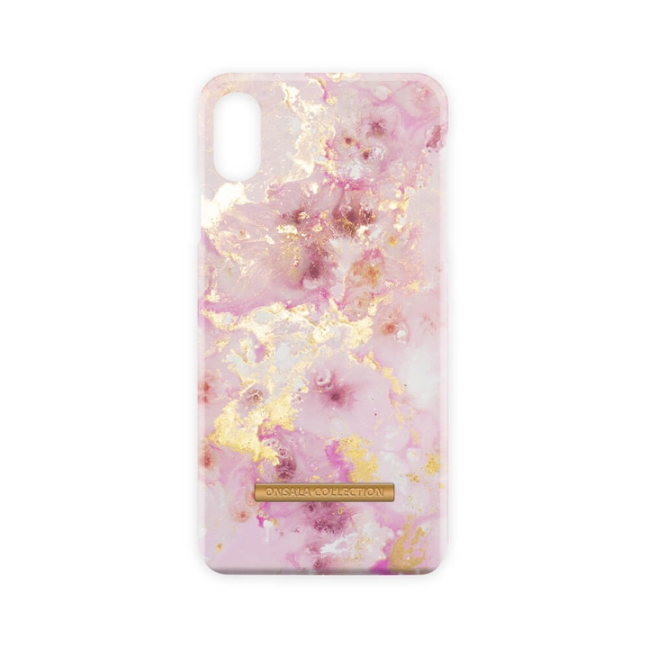 Onsala COLLECTION Mobilskal Soft RoseGold Marble iPhone Xs Max ryhmässä ÄLYPUHELIMET JA TABLETIT / Puhelimen suojakotelo / Apple / iPhone XS Max / Kuoret @ TP E-commerce Nordic AB (C12125)
