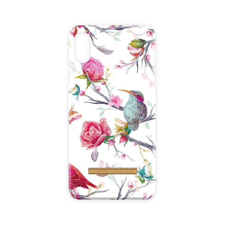 Onsala COLLECTION Mobilskal Shine Vintage Birds iPhone Xs Max ryhmässä ÄLYPUHELIMET JA TABLETIT / Puhelimen suojakotelo / Apple / iPhone XS Max / Kuoret @ TP E-commerce Nordic AB (C12127)