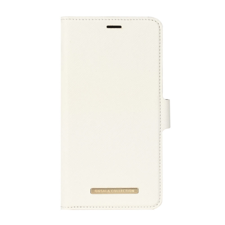 Onsala COLLECTION Mobilfodral Saffiano White iPhone Xs Max ryhmässä ÄLYPUHELIMET JA TABLETIT / Puhelimen suojakotelo / Apple / iPhone XS Max / Kotelo @ TP E-commerce Nordic AB (C12152)