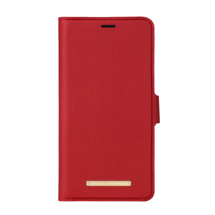 Onsala COLLECTION Mobilfodral Saffiano Red iPhone Xs Max ryhmässä ÄLYPUHELIMET JA TABLETIT / Puhelimen suojakotelo / Apple / iPhone XS Max / Kotelo @ TP E-commerce Nordic AB (C12153)