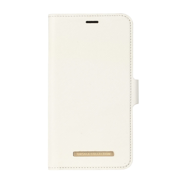 ONSALA COLLECTION Lompakko Saffiano White iPhoneXR ryhmässä ÄLYPUHELIMET JA TABLETIT / Puhelimen suojakotelo / Apple / iPhone XR / Kotelo @ TP E-commerce Nordic AB (C12154)