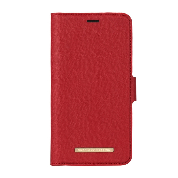 ONSALA COLLECTION Lompakko Saffiano Red iPhoneXR ryhmässä ÄLYPUHELIMET JA TABLETIT / Puhelimen suojakotelo / Apple / iPhone XR / Kotelo @ TP E-commerce Nordic AB (C12155)