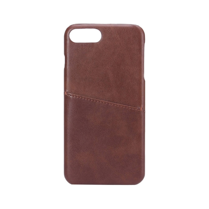 Onsala Mobilskal Brun med Kortfack iPhone 6/7/8 Plus ryhmässä ÄLYPUHELIMET JA TABLETIT / Puhelimen suojakotelo / Apple / iPhone 8 Plus / Kuoret @ TP E-commerce Nordic AB (C12163)