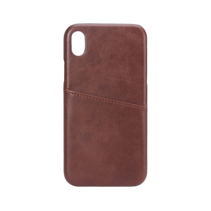 Onsala Mobilskal Brun med Kortfack iPhone XR ryhmässä ÄLYPUHELIMET JA TABLETIT / Puhelimen suojakotelo / Apple / iPhone XR / Kuoret @ TP E-commerce Nordic AB (C12169)