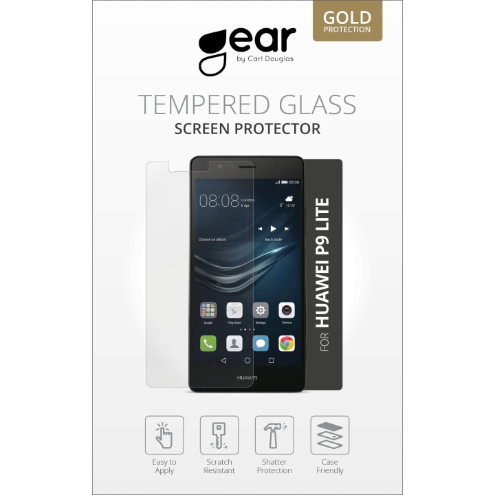 GEAR Panssarilasi 2.5D Huawei P9 Lite ryhmässä ÄLYPUHELIMET JA TABLETIT / Puhelimen suojakotelo / Huawei @ TP E-commerce Nordic AB (C12369)