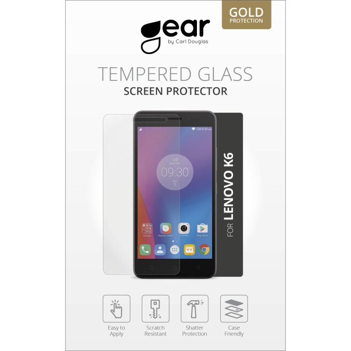 GEAR Panssarilasi 2.5D Lenovo K6 ryhmässä ÄLYPUHELIMET JA TABLETIT / Puhelimen suojakotelo / Lenovo @ TP E-commerce Nordic AB (C12373)