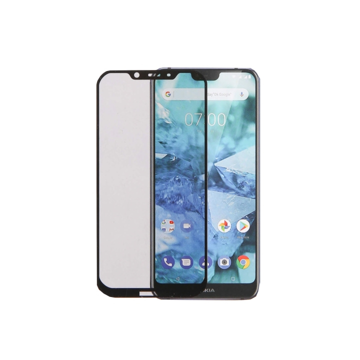 Gear Härdat Glas 2.5D Nokia 7.1 Plus ryhmässä ÄLYPUHELIMET JA TABLETIT / Puhelimen suojakotelo / Nokia/Microsoft @ TP E-commerce Nordic AB (C12405)