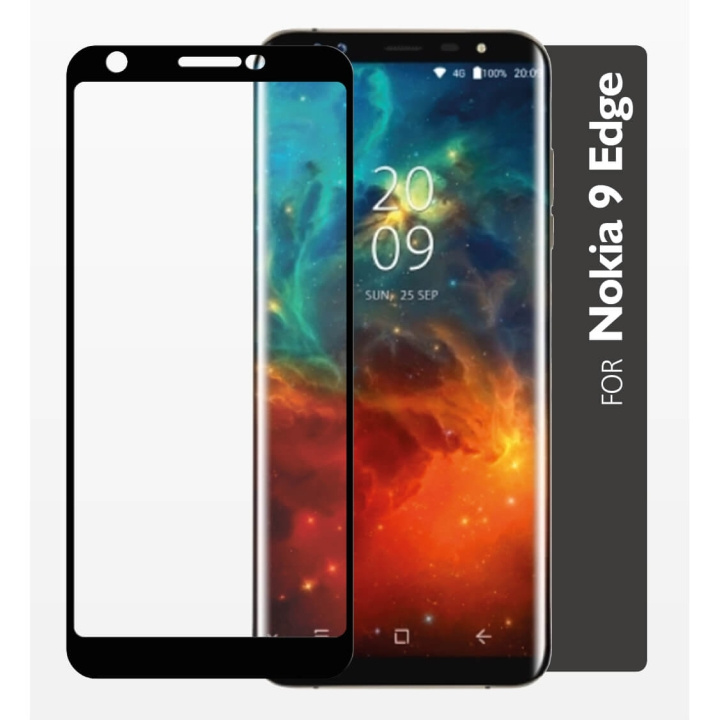 Gear Härdat Glas 2,5D Nokia 9 ryhmässä ÄLYPUHELIMET JA TABLETIT / Puhelimen suojakotelo / Nokia/Microsoft @ TP E-commerce Nordic AB (C12406)