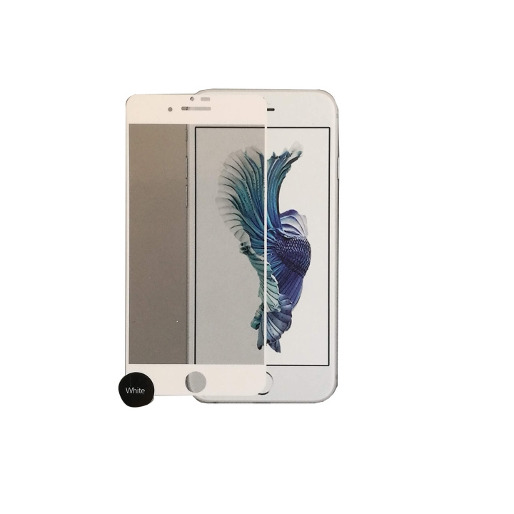 Gear Härdat Glas 3D Gum Full Cover Vit iPhone 6 ryhmässä ÄLYPUHELIMET JA TABLETIT / Puhelimen suojakotelo / Apple / iPhone 6/6S / Näytönsuoja @ TP E-commerce Nordic AB (C12409)