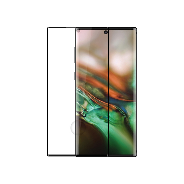 Gear Härdat Glas 3D Full Cover Black Samsung Note 10 2019 ryhmässä ÄLYPUHELIMET JA TABLETIT / Puhelimen suojakotelo / Samsung @ TP E-commerce Nordic AB (C12426)