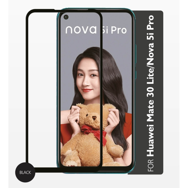 GEAR Panssarilasi 2,5D Full Cover Huawei Mate 30 Pro ryhmässä ÄLYPUHELIMET JA TABLETIT / Puhelimen suojakotelo / Huawei @ TP E-commerce Nordic AB (C12432)