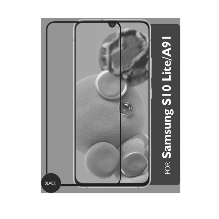 Gear Härdat Glas 3D Full Cover Black Samsung S10 Lite ryhmässä ÄLYPUHELIMET JA TABLETIT / Puhelimen suojakotelo / Samsung @ TP E-commerce Nordic AB (C12437)
