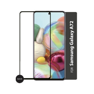 Gear Härdat Glas 2.5D Samsung A72 ryhmässä ÄLYPUHELIMET JA TABLETIT / Puhelimen suojakotelo / Samsung @ TP E-commerce Nordic AB (C12445)