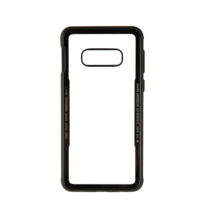 Gear Mobilskal med Tempererat Glas Svart Samsung S10e ryhmässä ÄLYPUHELIMET JA TABLETIT / Puhelimen suojakotelo / Samsung @ TP E-commerce Nordic AB (C12531)