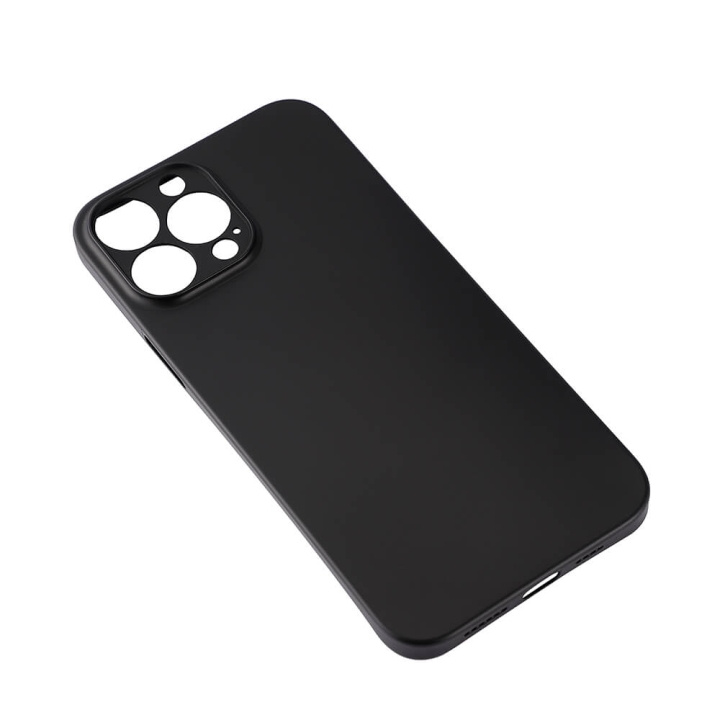 Gear Mobilecover Ultraslim SOLID BLACK iPhone 13 Pro Max ryhmässä ÄLYPUHELIMET JA TABLETIT / Puhelimen suojakotelo / Apple / iPhone 13 Pro Max / Kuoret @ TP E-commerce Nordic AB (C12577)