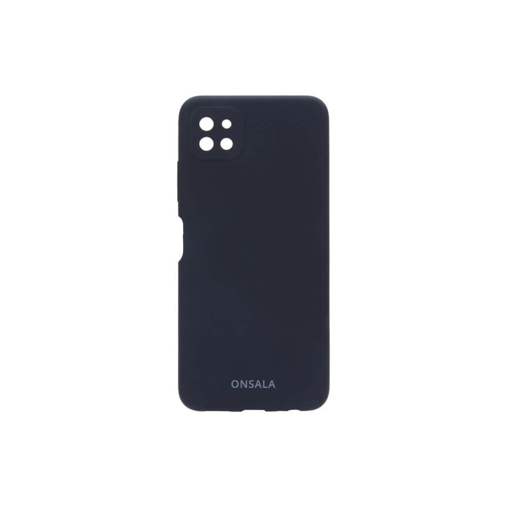 Onsala Suojakuori Silikooni Black - Samsung A22 5G ryhmässä ÄLYPUHELIMET JA TABLETIT / Puhelimen suojakotelo / Samsung @ TP E-commerce Nordic AB (C12589)