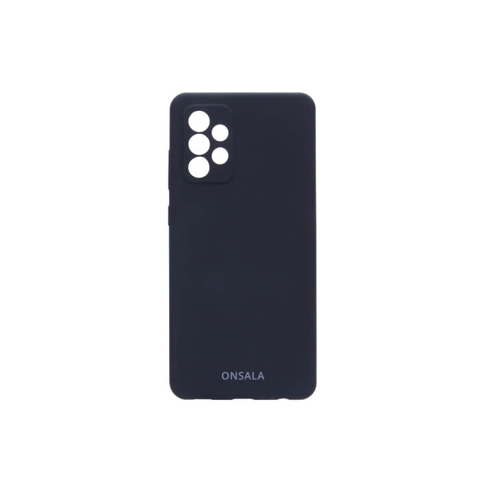 Onsala Suojakuori Silikooni Black - Samsung A72 ryhmässä ÄLYPUHELIMET JA TABLETIT / Puhelimen suojakotelo / Samsung @ TP E-commerce Nordic AB (C12591)