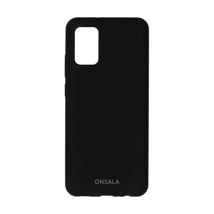 Onsala Suojakuori Silikooni Black - Samsung A02s ryhmässä ÄLYPUHELIMET JA TABLETIT / Puhelimen suojakotelo / Samsung @ TP E-commerce Nordic AB (C12592)