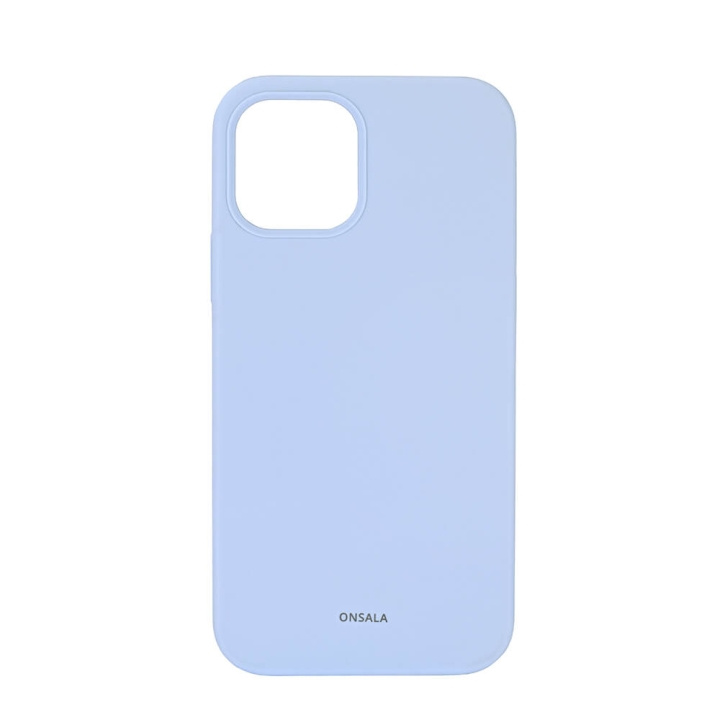 ONSALA Suojakuori Silikooni Light Blue - iPhone 12 / 12 Pro ryhmässä ÄLYPUHELIMET JA TABLETIT / Puhelimen suojakotelo / Apple / iPhone 12 / Kuoret @ TP E-commerce Nordic AB (C12600)