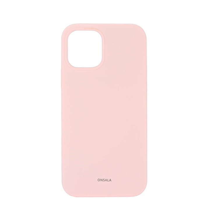 Onsala Mobilecover Silicone Chalk Pink iPhone 12 / 12 Pro ryhmässä ÄLYPUHELIMET JA TABLETIT / Puhelimen suojakotelo / Apple / iPhone 12 / Kuoret @ TP E-commerce Nordic AB (C12601)