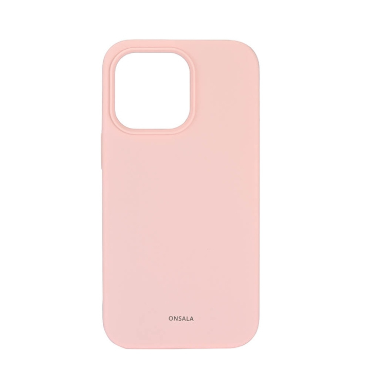 ONSALA Suojakuori Silikooni Chalk Pink - iPhone 13 Pro ryhmässä ÄLYPUHELIMET JA TABLETIT / Puhelimen suojakotelo / Apple / iPhone 13 Pro / Kuoret @ TP E-commerce Nordic AB (C12605)