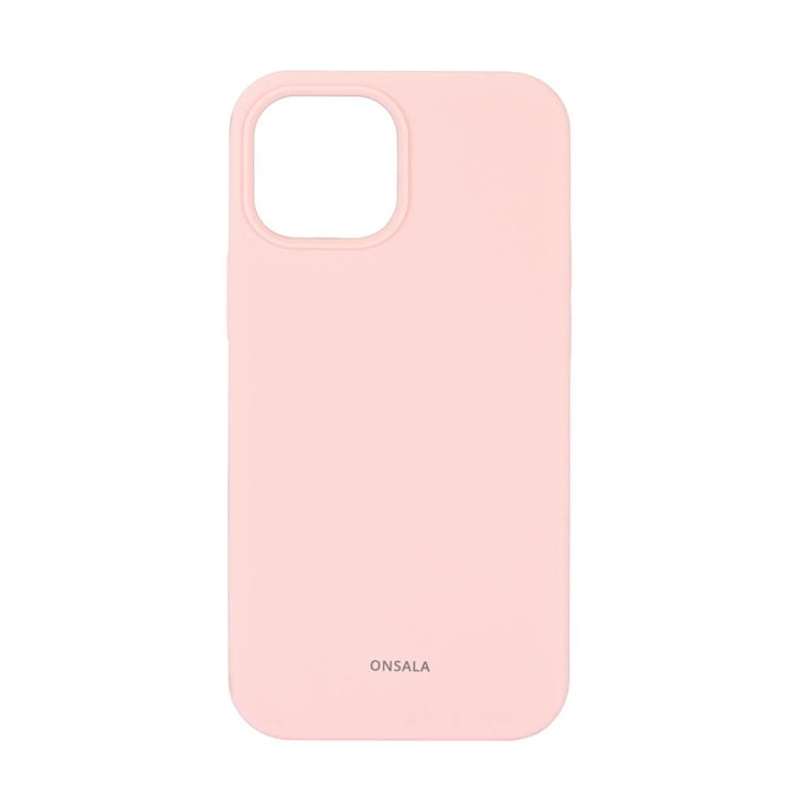 Onsala Suojakuori Silikooni Chalk Pink - iPhone 13 Mini ryhmässä ÄLYPUHELIMET JA TABLETIT / Puhelimen suojakotelo / Apple / iPhone 13 Mini / Kuoret @ TP E-commerce Nordic AB (C12607)