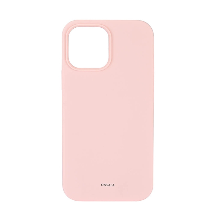 Onsala Suojakuori Silikooni Chalk Pink - iPhone 13 Pro Max ryhmässä ÄLYPUHELIMET JA TABLETIT / Puhelimen suojakotelo / Apple / iPhone 13 Pro Max / Kuoret @ TP E-commerce Nordic AB (C12609)
