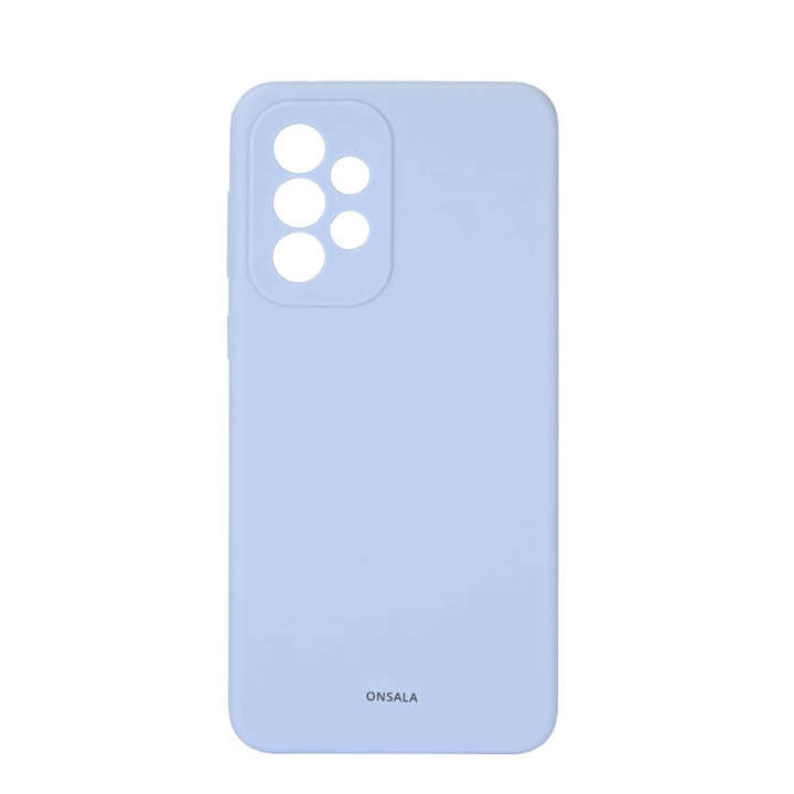 Onsala Suojakuori Silikooni Light Blue - Samsung A33 ryhmässä ÄLYPUHELIMET JA TABLETIT / Puhelimen suojakotelo / Samsung @ TP E-commerce Nordic AB (C12612)