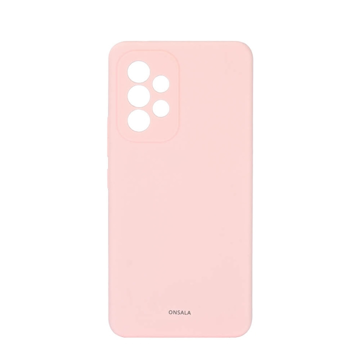 Onsala Suojakuori Silikooni Chalk Pink - Samsung A53 ryhmässä ÄLYPUHELIMET JA TABLETIT / Puhelimen suojakotelo / Samsung @ TP E-commerce Nordic AB (C12615)