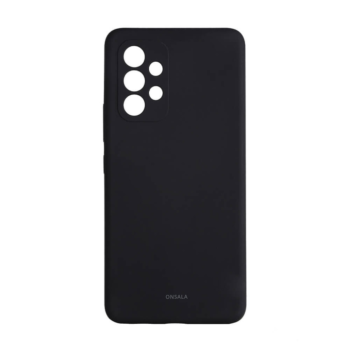 Onsala Suojakuori Silikooni Black - Samsung A53 ryhmässä ÄLYPUHELIMET JA TABLETIT / Puhelimen suojakotelo / Samsung @ TP E-commerce Nordic AB (C12616)